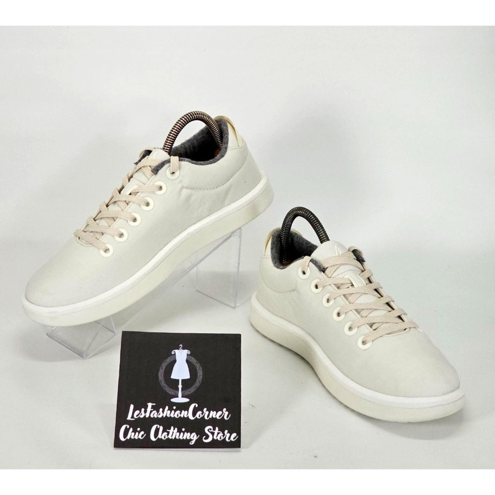 NWOB Allbirds Women's Natural/White Soled Wool Piper Woven Sneakers Size 9 1504